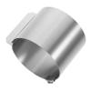 PRETYZOOM Adjustable Stainless Steel Mousse Ring, Round, 1 pc, Silver view 1
