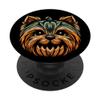 Yorkshire Terrier Jack-O'-Lantern Halloween Yorkie PopGrip view 1