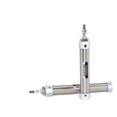 CDJ2B10 CDJ2B16 Mini Pneumatic Air Cylinder, Stainless Steel Pin-Type Cylinder, 10/15/20/25/30/35/40/50/100/125 mm Stroke (60 mm Stroke, 16 mm Bore)