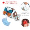 FQURFHY 2-Piece Surgical Caps for Women, Chef Hats, Kitchen Caps, Animal Butterfly view 3