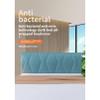 DOSYCOVUR Full Headboard Cover, Soft Velvet, Washable and Stretchable, Padded, Navy, 220 cm view 2
