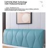 DOSYCOVUR Full Headboard Cover, Soft Velvet, Washable and Stretchable, Padded, Navy, 220 cm view 4