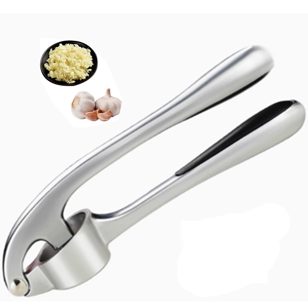 SPXTOM Ginger and Garlic Crusher, Stainless Steel Garlic Press