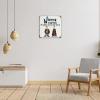 Metal Sign “Welcome to Our Home The Humans Just Lives Here with Us,” 12 x 12 in, Funny Novelty Wall Decor view 4