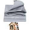 LDQBF Waterproof Tarp, 1 x 37.5 m, 460 g/m² PVC, Tear- and Mold-Resistant, Gray view 1