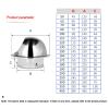 Round Stainless Steel Ventilation Cover for Bathroom, Kitchen, Office, 400 mm view 4