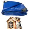 LDQBF Premium Blue PVC Tarp with Grommets, 1.5 x 18 m, 460 g/m² view 1