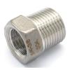 304 Stainless Steel Reducer, 3/8-Inch Male to 1/4-Inch Female Thread view 1