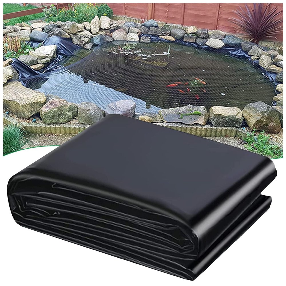 Durable Pond Liner, 3 x 15 m, Flexible HDPE Membrane for Koi and Fish Ponds