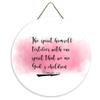 kisoyo Wooden Welcome Sign for Front Door, Round Wall Hanging view 1