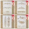 Painting Stencils, 4-Piece Set, A4, 29 cm, Leaf Designs, Reusable view 1