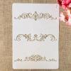 Painting Stencils, 4-Piece Set, A4, 29 cm, Leaf Designs, Reusable view 2