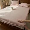 Luxury Egyptian Cotton Fitted Sheet for Double Beds, 180 x 200 cm, Deep Pink, Fits Mattresses up to 25 cm view 2