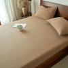 Luxury Egyptian Cotton Fitted Sheet for Double Beds, 180 x 200 cm, Deep Pink, Fits Mattresses up to 25 cm view 4