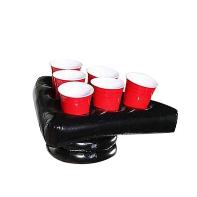 Inflatable Halloween and Christmas Party Game Hat, Black PVC