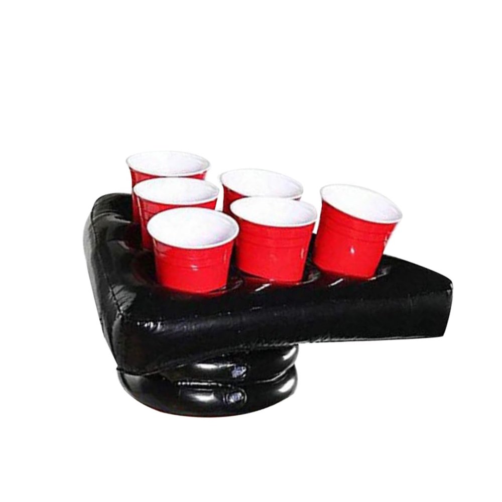 Inflatable Halloween and Christmas Party Game Hat, Black PVC