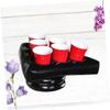 Inflatable Halloween and Christmas Party Game Hat, Black PVC view 2