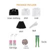 KHHK Anime Demon Kanroji Mitsuri Cosplay Costume Kimono Outfit for Adults and Children (M, White) view 2