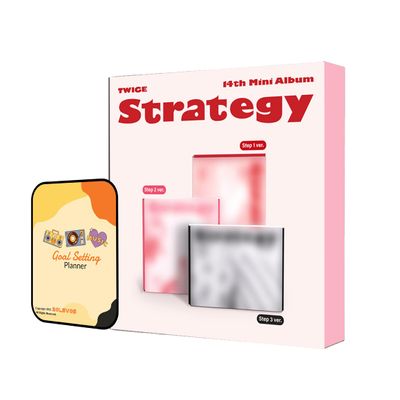 STRATEGY TWICE Album [STEP 2 Ver. (Standard Ver.)] + Pre-Order Benefits + BolsVos K-POP-Inspired Freebies (14th Mini Album)