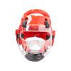 Adjustable Kickboxing Headgear with Face Shield, Red, Size M view 3