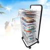 Mobile Metal Art Storage and Drying Rack view 1
