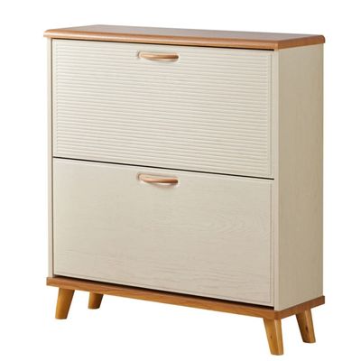 Modern Wooden Shoe Cabinet with 2 Doors
