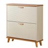 Modern Wooden Shoe Cabinet with 2 Doors view 1