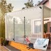 VagxTbs Transparent Tarp with Eyelets and Zipper, Foldable PVC Cover for Patio or Gazebo, 2 x 2 m view 2
