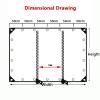 VagxTbs Transparent Tarp with Eyelets and Zipper, Foldable PVC Cover for Patio or Gazebo, 2 x 2 m view 3