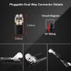 Ohewiiuk 2-Pin 2-Wire Plug Connectors with Locking Buckle, No Stripping or Cutting, for AWG 20–24 LED Wires, 40 Pieces view 4