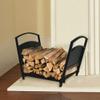 GLJTUO Indoor Firewood Rack, Heavy-Duty Holder with Kindling Holder view 2