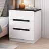 GAONUDAN Modern White Nightstand with Storage Drawer view 1
