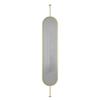 zktoermn Modern Room Divider with Glass, Gold, 180 x 50 cm view 1