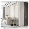 zktoermn Modern Room Divider with Glass, Gold, 180 x 50 cm view 2