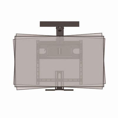Motorized TV Wall Mount for 32–65 in Screens, Adjustable Spring-Assisted Ceiling Mount, 35 kg Capacity, 180° Left/Right Rotation