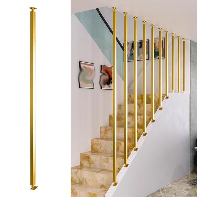Universal Stair Railing with 270° Adjustable Bracket, Gold Style A, 48 in