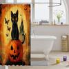 Homewish Halloween Black Cat Gothic Shower Curtain, 180 x 180 cm view 3