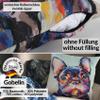 Pop Art Bulldog Decorative Pillow Cover, Double-Sided Printed, 40 x 40 cm view 2