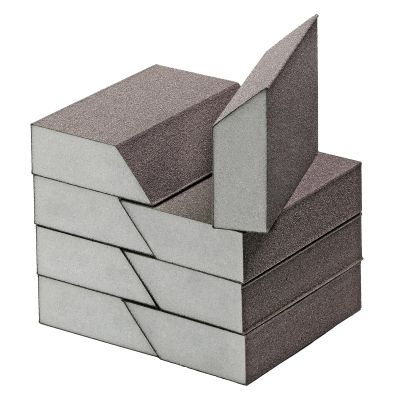 Jamiikury Angled Sanding Blocks, 220 Grit, 8-Pack