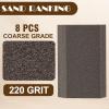 Jamiikury Angled Sanding Blocks, 220 Grit, 8-Pack view 2