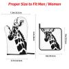 Black and White Giraffe Kitchen Oven Mitts and Pot Lid Pads, 4-Piece Set view 4