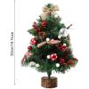 GUOQDAMI 20-Inch Artificial Desktop Christmas Tree DIY Set view 2