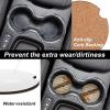 Car Cup Holder Coasters, Wooden with Cork Bottom, 4-Pack view 3