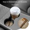 Car Cup Holder Coasters, Wooden with Cork Bottom, 4-Pack view 4