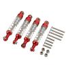 60 mm Aluminum Alloy Shock Absorbers for WPL C14 C24 MN D90 99S RC Cars, Red view 1