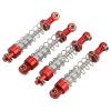 60 mm Aluminum Alloy Shock Absorbers for WPL C14 C24 MN D90 99S RC Cars, Red view 2