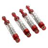 60 mm Aluminum Alloy Shock Absorbers for WPL C14 C24 MN D90 99S RC Cars, Red view 3