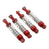 60 mm Aluminum Alloy Shock Absorbers for WPL C14 C24 MN D90 99S RC Cars, Red view 4