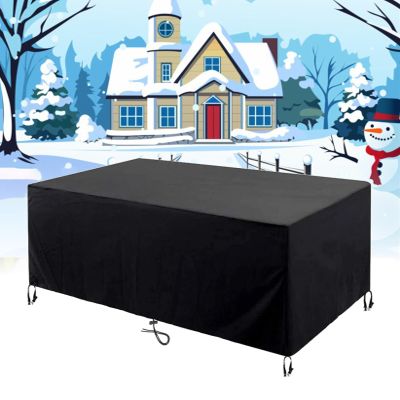 Outdoor Furniture Cover 240 x 130 x 75 cm, Black, Rectangular, 420D Oxford
