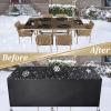 Outdoor Furniture Cover 240 x 130 x 75 cm, Black, Rectangular, 420D Oxford view 4